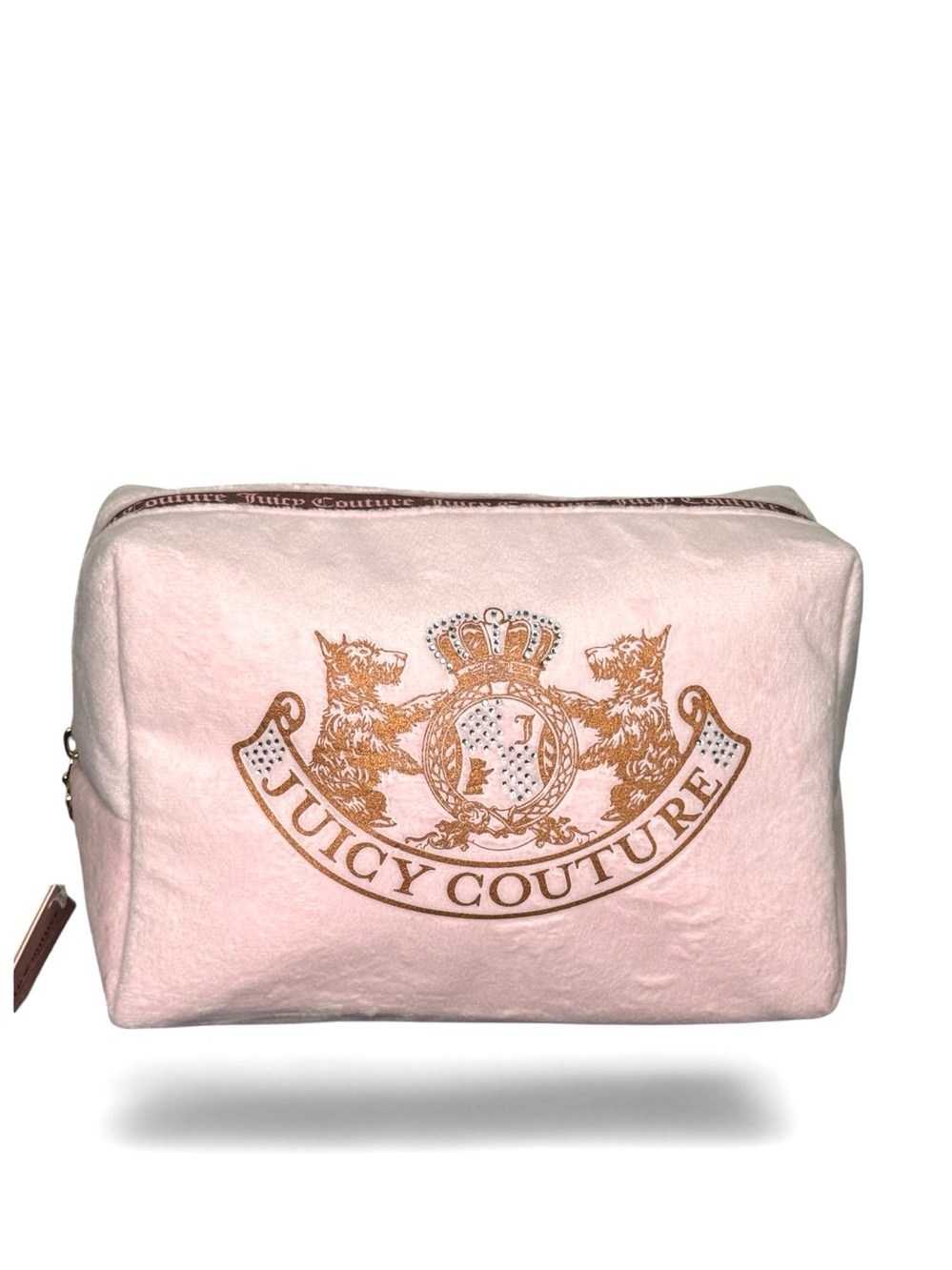 JUICY COUTURE Pale Pink Velvet Makeup Bag - NWT